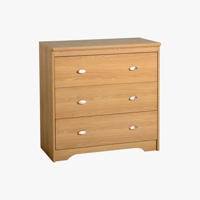 Dunelm Regent 3 Drawer Chest Natural