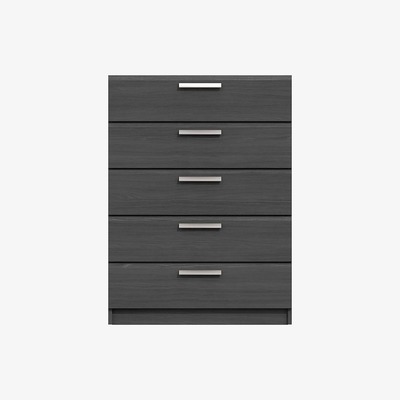 Dunelm Piper 5 Drawer Chest Graphite (Grey)