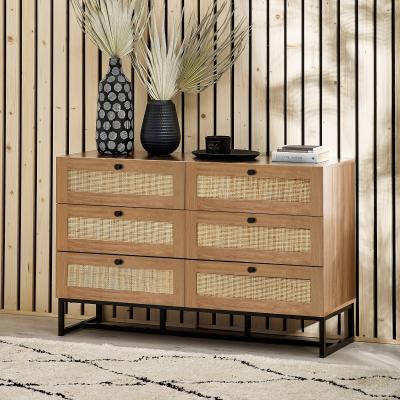 Dunelm Hollis 6 Drawer Chest, Oak Oak