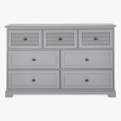 Dunelm Carys 7 Drawer Chest Grey