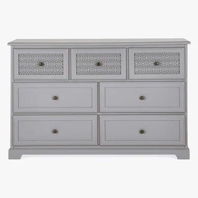 Dunelm Carys 7 Drawer Chest Grey