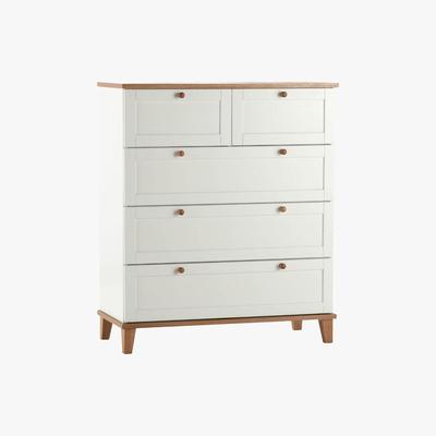 Dunelm Arcadia 5 Drawer Chest White