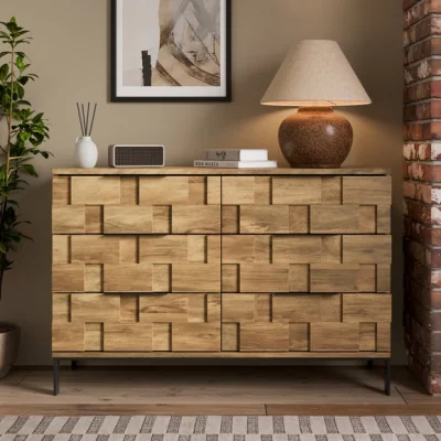 Dunelm Watson 6 Drawer Chest, Wood Effect