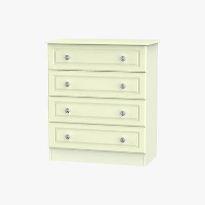 Dunelm Pembroke Cream 4 Drawer Chest Cream