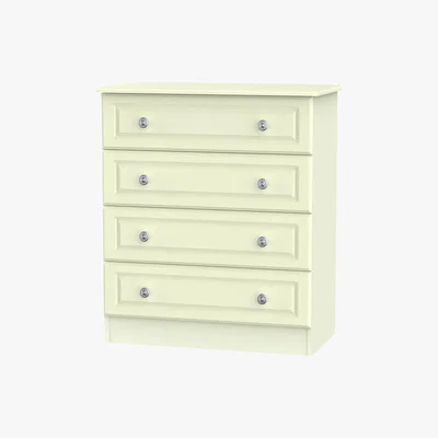 Dunelm Pembroke Cream 4 Drawer Chest Cream