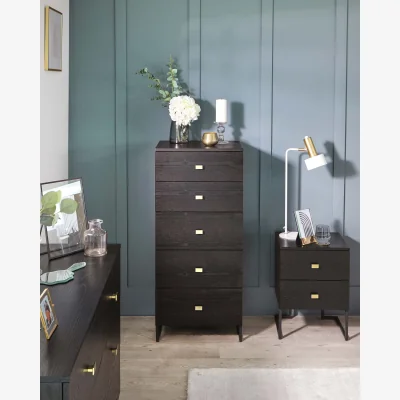 Danetti Odele Black Ash Tallboy