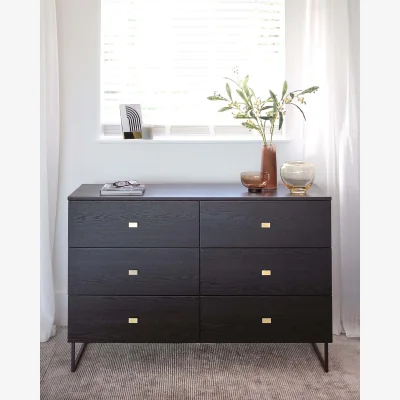Danetti Odele Black Ash Chest Of Drawers