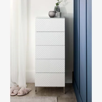 Danetti Noah White Gloss Tallboy