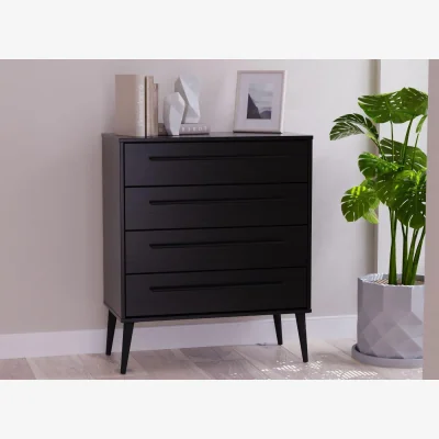 Dreams Oregon 4-Drawer Chest - Black