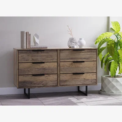 Dreams Dakota 6-Drawer Chest - Brown