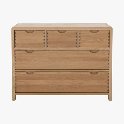 Furniture Village Ercol - Bosco 5 Drawer Wide Chest - Brown