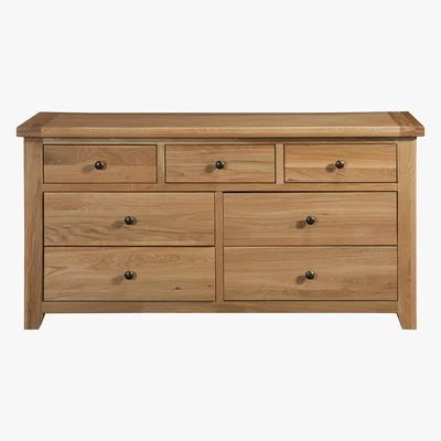 Furniture Village Furnitureland - California 3+4 Drawer Chest of Drawers - Brown