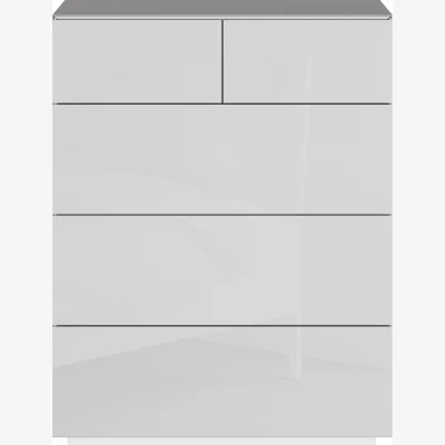 Furniture Village Andor 3+2 Drawer Chest - White