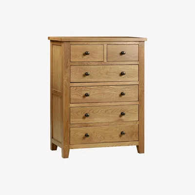 Furniture Village Addison 6 Drawer Chest - Brown