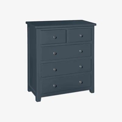 Furniture Village Grace 2+3 Drawer Chest - Blue