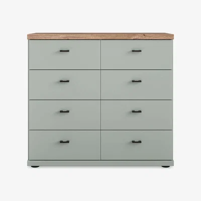 Furniture Village Wiemann - Adeline 4+4 Drawer Chest - Sage