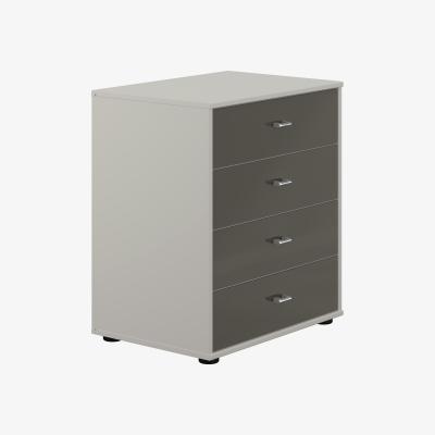 Furniture Village Wiemann - Santa Cruz 60cm 4 Drawer Chest - Havana Dr/Grey Carcase