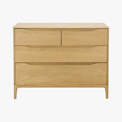 Furniture Village Ercol - Rimini 4 Drawer Low Wide Chest - Brown