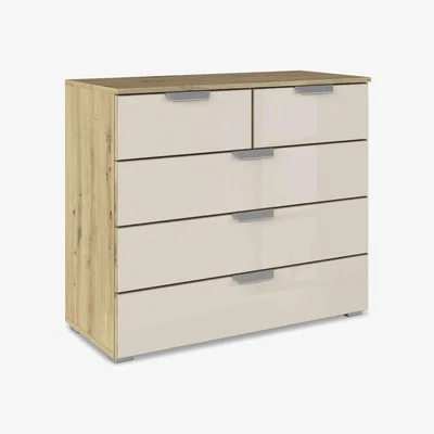 Furniture Village Rauch - Freja 2+3 Glass Chest of Drawers