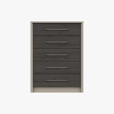 Furniture Village London Bedrooms - Paddington 5 Drawer Chest - Black