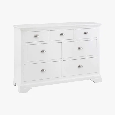 Furniture Village Furnitureland - Emily 7 Drawer Chest - White