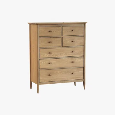 Furniture Village Ercol - Teramo 7 Drawer Tall Chest - Brown