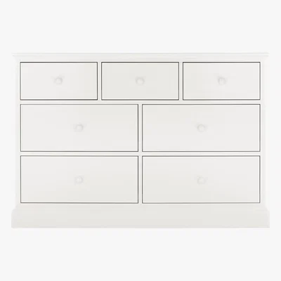 Furniture Village Faye 3+4 Drawer Chest - White
