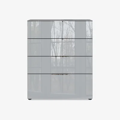 Furniture Village Clio 4 Drawer Chest - Silver Grey