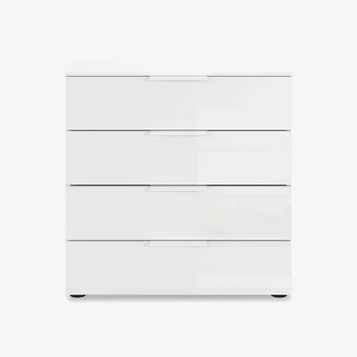 Furniture Village Rauch - Estella 80cm 4 Drawer Chest - Alpine White - Bedroom Furniture - In Time for Christmas
