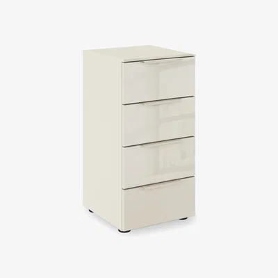Furniture Village Rauch - Haven 40cm 4 Drawer Décor Chest with Glass Front