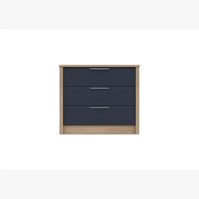 Furniture Village London Bedrooms - Chelsea 3 Drawer Chest - Royal Blue