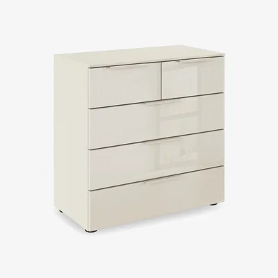 Furniture Village Rauch - Haven 3+2 Drawer Décor Chest with Glass Front