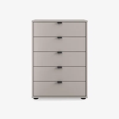 Furniture Village Wiemann - Tullio 60cm 5 Drawer Chest - Pebble Grey