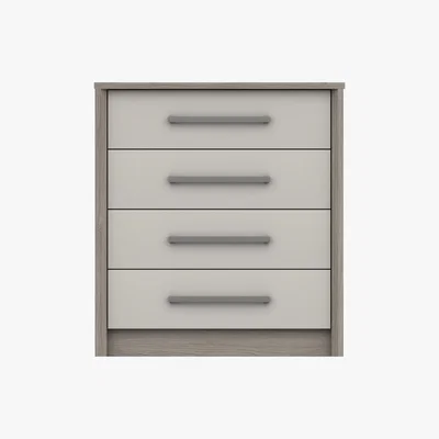 Furniture Village London Bedrooms - Euston 4 Drawer Chest - Cream