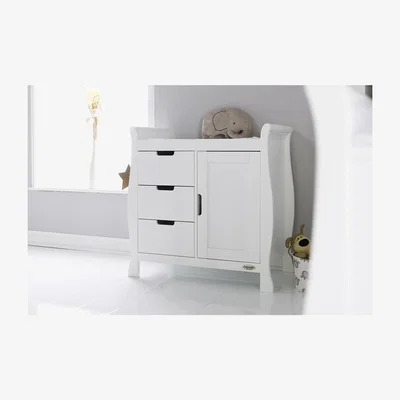 Furniture123 Obaby Stamford Sleigh Closed Changing Unit - White