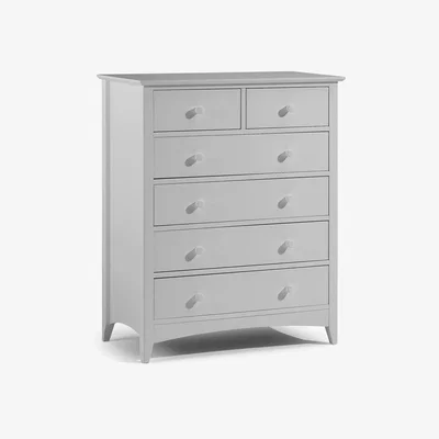 Furniture123 Julian Bowen Cameo 4+2 Drawer Chest of Drawers in Dove Grey