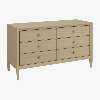 Furniture123 Georgie 6 Drawer Chest In Wood