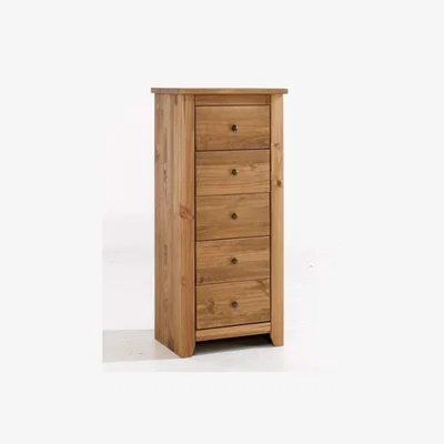 Furniture123 LPD Havana Pine 5 Drawer Solid Pine Tall Boy