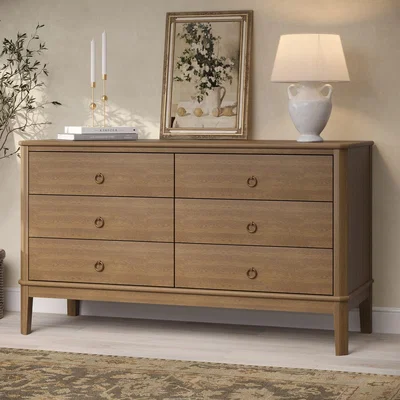 Furniture123 Solid Wood Chest of 6 Drawers - Josephine