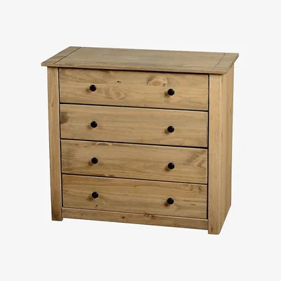 Furniture123 Seconique Panama Solid Pine 4 Drawer Chest of Drawers