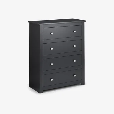 Furniture123 GRADE A1 Julian Bowen Radley 4 Drawer Chest in Anthracite