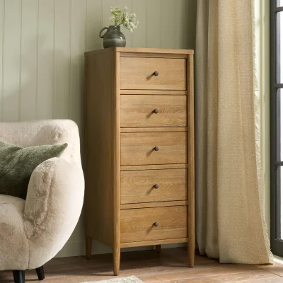 Feather & Black Adina Tallboy, Weathered Oak