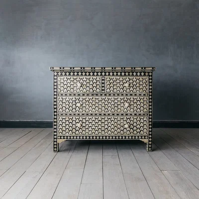 Graham & Green Beaumont Bone Inlay Chest of Drawers