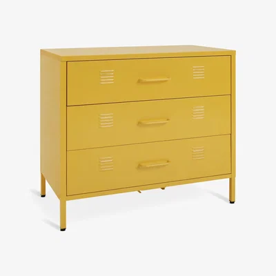 Habitat Habitat Stevie 3 Drawer Chest - Mustard