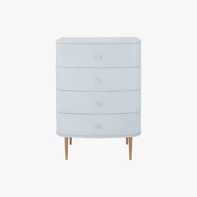 Habitat Ingrid Grey Gloss 4 Drawer Chest, Grey