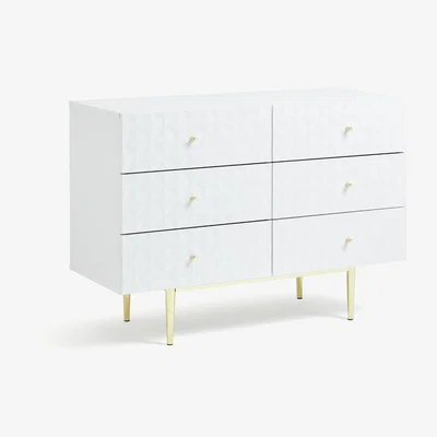 Habitat Habitat Sienna 3 + 3 Drawer Chest - White