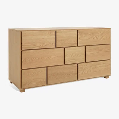 Habitat Habitat 60 Hana Wide 9 Drawer Chest - Oak