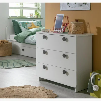 Habitat Habitat Kids Rudi 3 Chest of Drawers - White and Grey