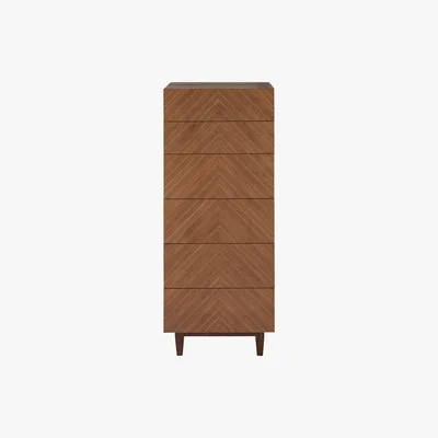 Habitat Verona Walnut Tall 6 Drawer Chest, Walnut