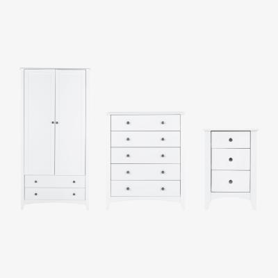Habitat Habitat Minato 3 Piece 2 Door Wardrobe Set - White